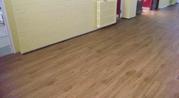Sports hall flooring.